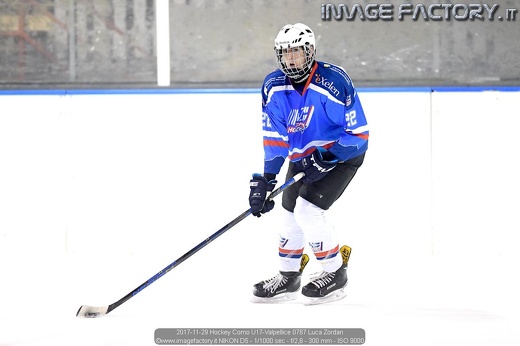 2017-11-29 Hockey Como U17-Valpellice 0787 Luca Zordan